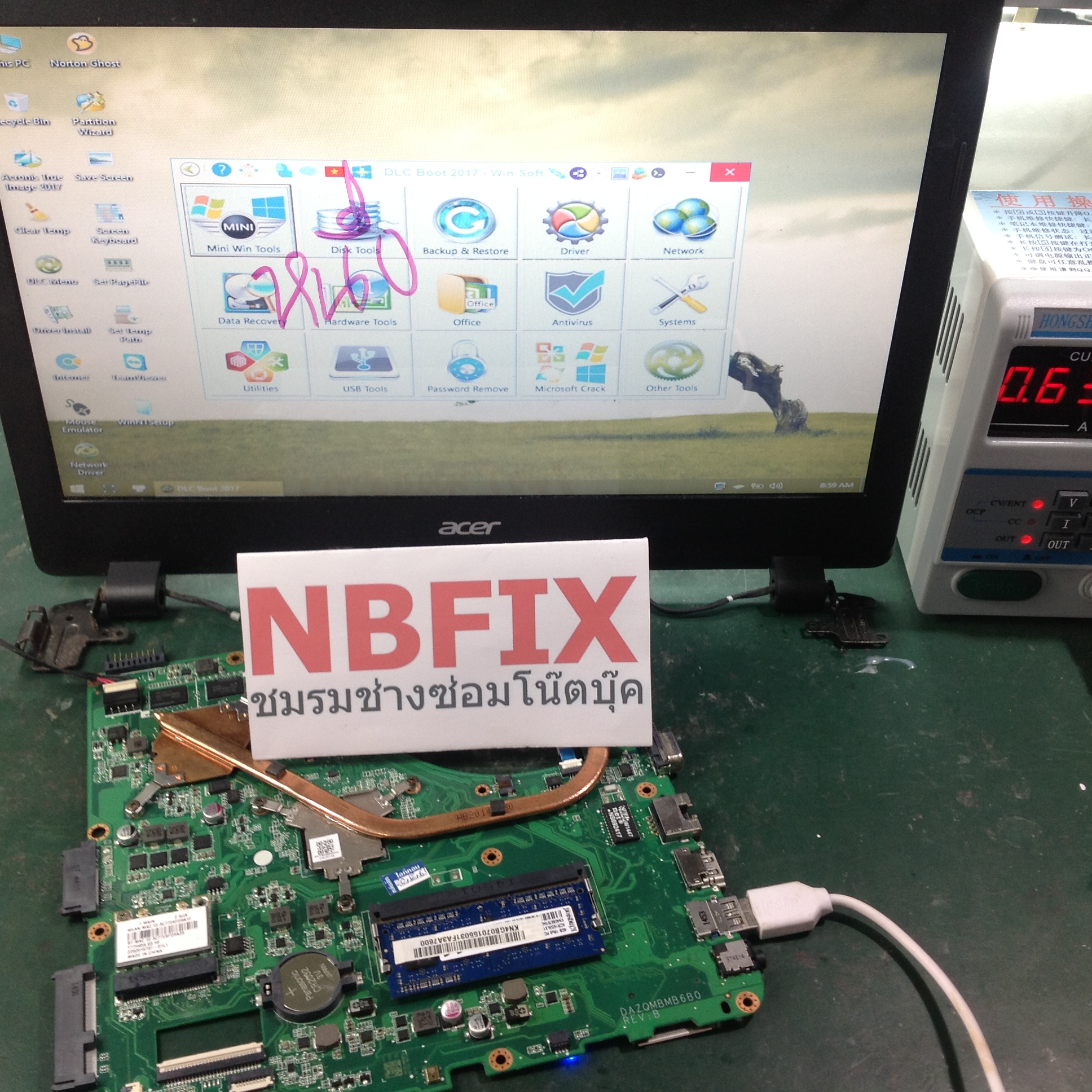 ACER E5-411G เปิดไม่ติด