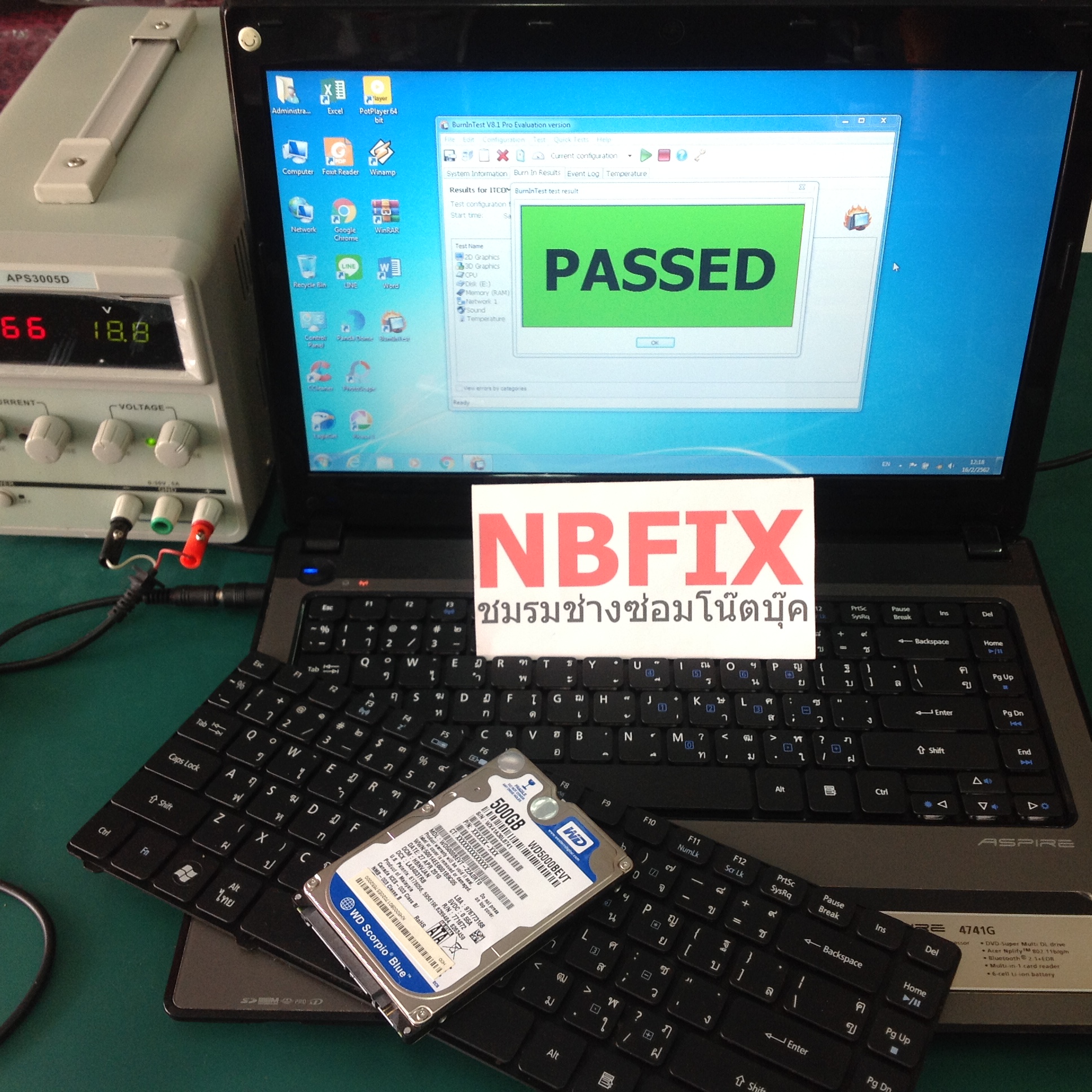 ACER 4741G เปลี่ยน Keyboard และ HDD