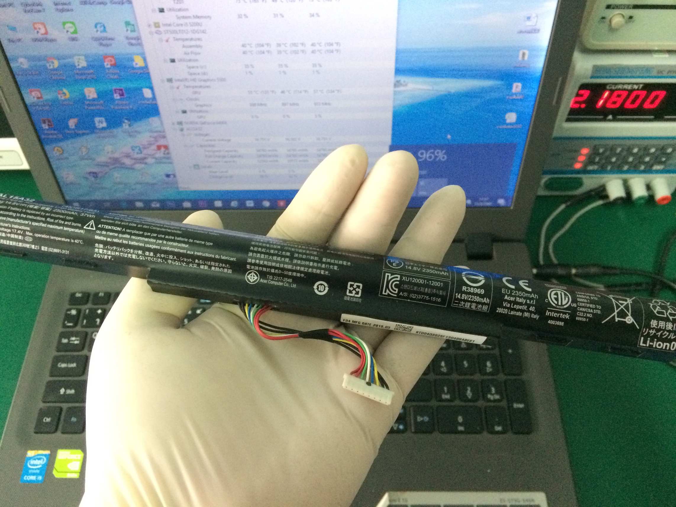 ACER E5-573G เปลี่ยนแบต