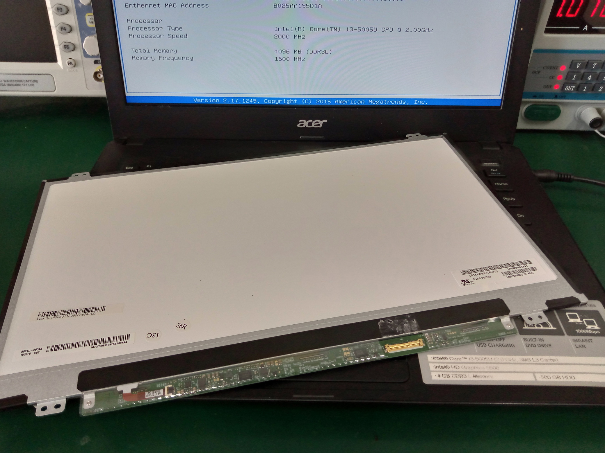 ACER 14-Z1402 เปลี่ยนจอ