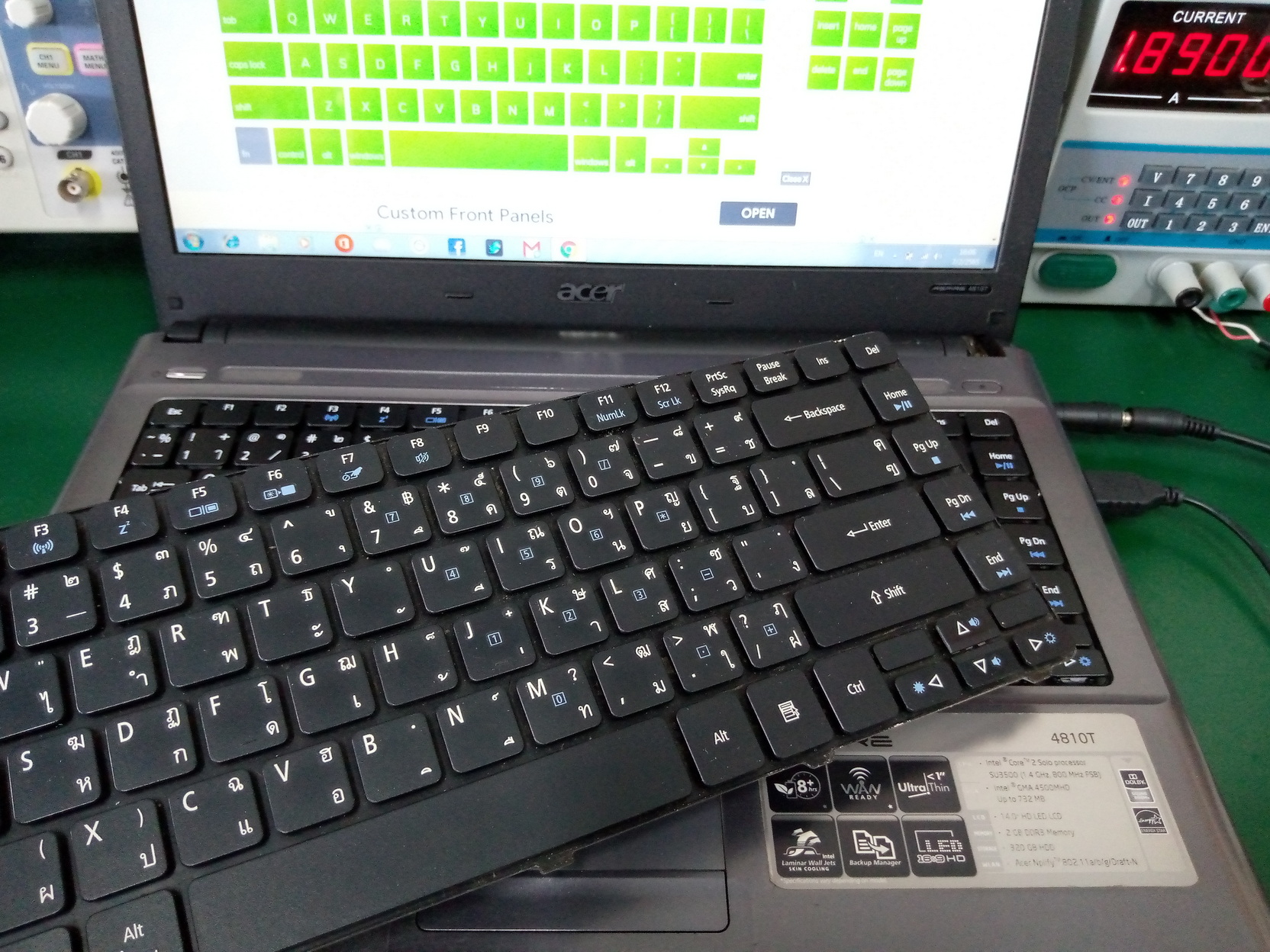 ACER 4810T เปลี่ยน Keyboard