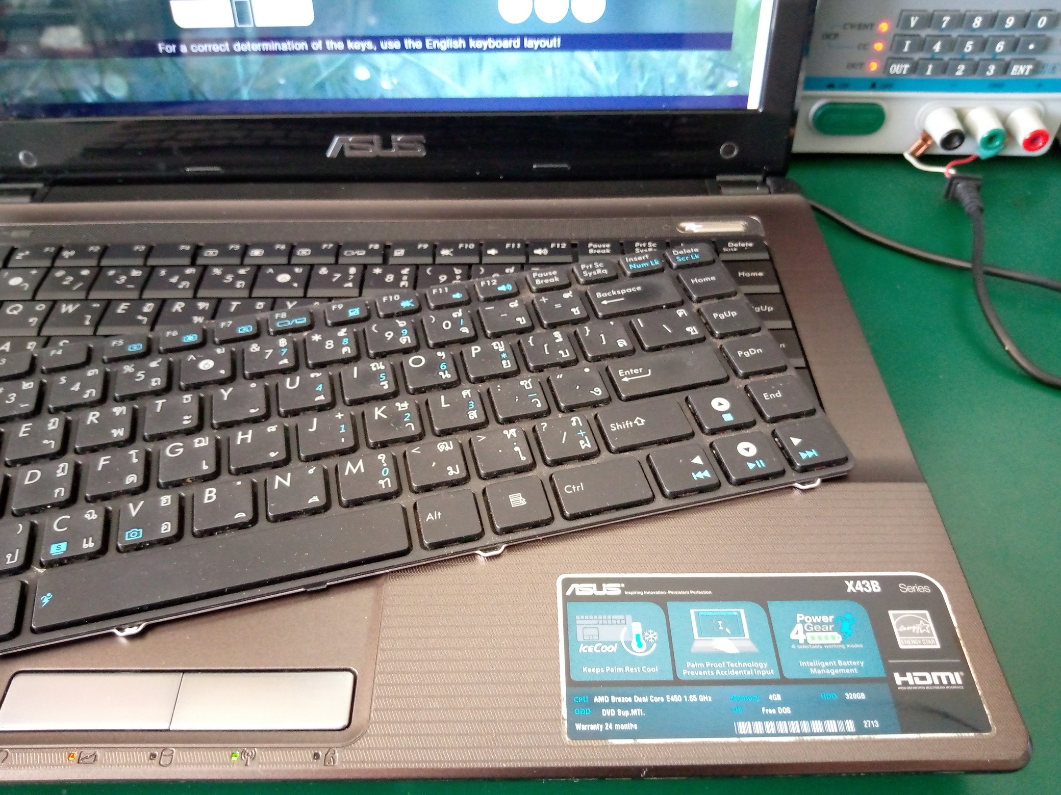 ASUS X43B เปลี่ยน Keyboard