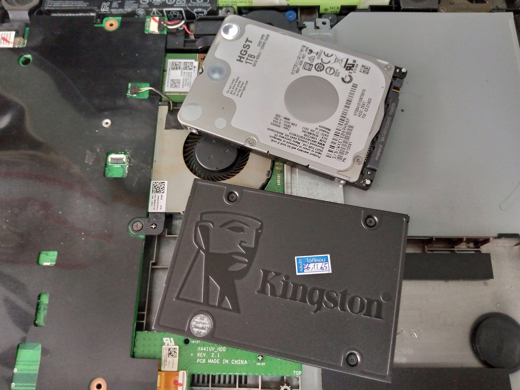 ASUS K441UV เปลี่ยน SSD