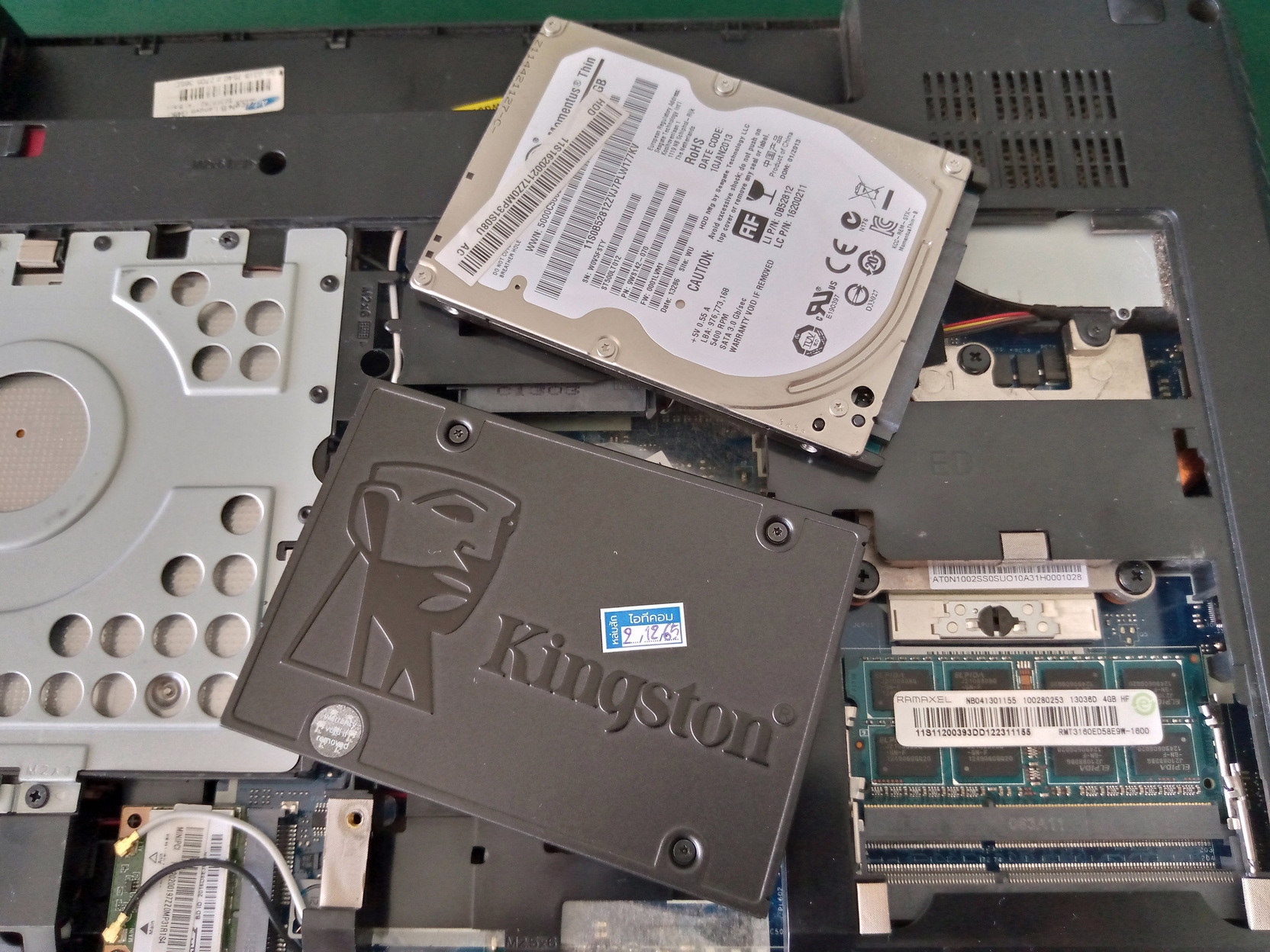 LENOVO G480 เปลี่ยน SSD