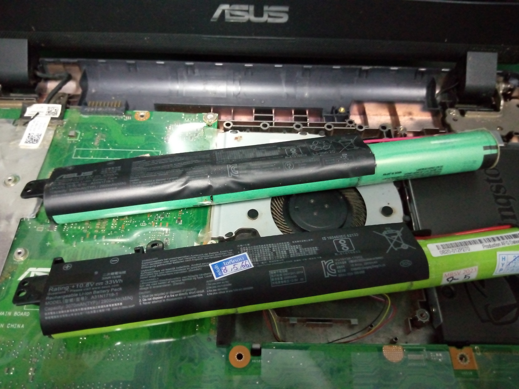 ASUS X407UF เปลี่ยนแบต