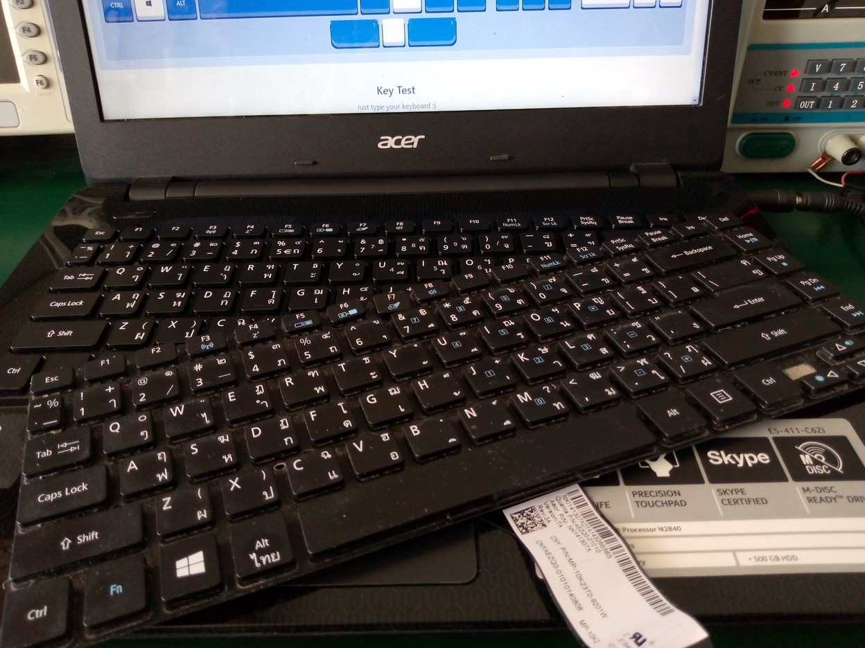 ACER E5-411 เปลี่ยน Keyboard